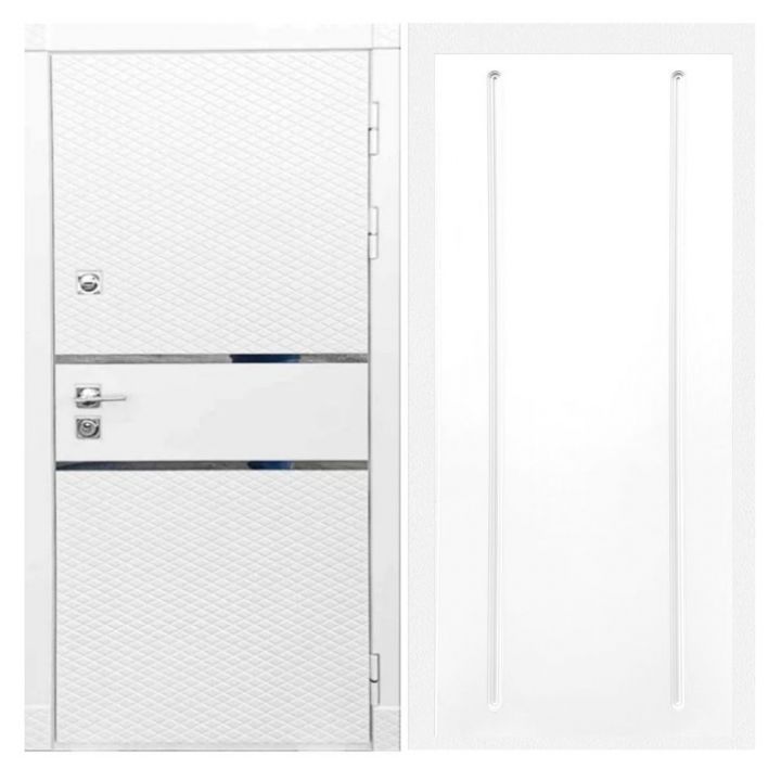 Дверь входная Great Doors Х15 Белый Софт ФЛ-68 Белый Софт