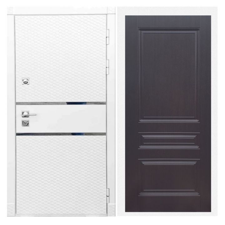 Дверь входная Great Doors Х15 Белый Софт ФЛ-243 Венге