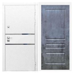Дверь входная Great Doors Х15 Белый Софт ФЛ-243 Бетон Темный