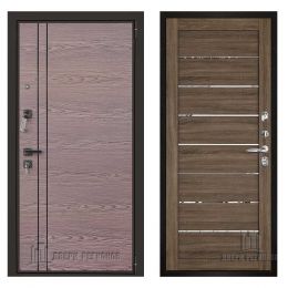 Дверь входная Двери Регионов LIBERTY V2 2125 Серый Велюр