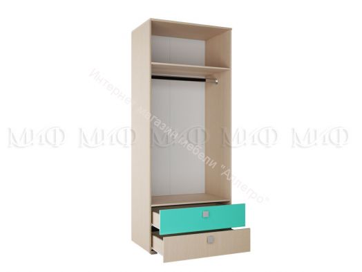 Шкаф "Юниор-1" Бирюза матовая