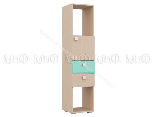 Стеллаж "Юниор-1" Бирюза матовая