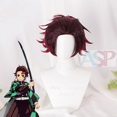 Парик Kamado Tanjirou