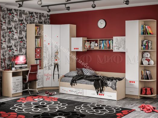 Шкаф угловой "Вега New Girl"