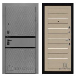 Дверь входная Двери Регионов Президент Тренд 2 Силк Титан 2127 Софт Кремовый