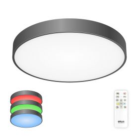 Светильник с Пультом Citilux Купер CL72495G1 LED RGB Чёрный / Ситилюкс