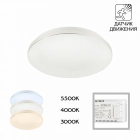 Светильник с Датчиком Движения Citilux Симпла CL71424SV LED / Ситилюкс