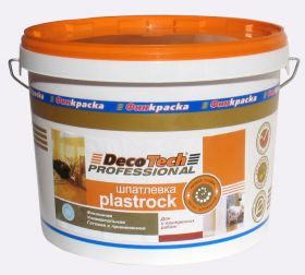 Шпаклевка Финишная Финкраска DecoTech Plastrock 16кг Белая, Универсальная для Внутренних Работ / Декотек Профессионал Пластрок