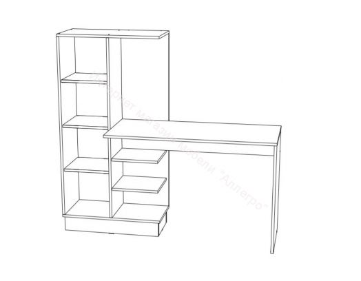 Стол компьютерный №1 "Вега New Позитив"