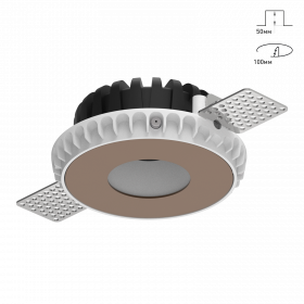 Светильник SWG Combo 2.0 Magnet с Черно Бронзовой Накладкой Slim 10Вт Белый, под Шпатлевку / СВГ