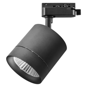 Светильник Трековый с Однофазным Адаптером Lightstar CANNO LED 15W 301272 Черный, Металл, Пластик / Лайтстар