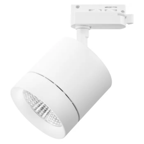 Светильник Трековый с Однофазным Адаптером Lightstar CANNO LED 15W 301264 Белый, Металл, Пластик / Лайтстар