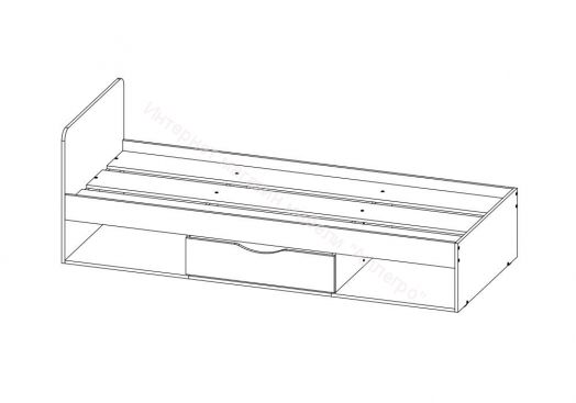 Кровать с ящиком "Неаполь" 2,0*0,8 м