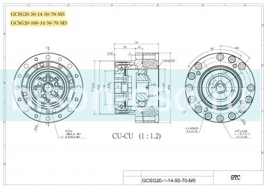 Редуктор волновой GTC GTC GCSG20-50-14-50-70-M5