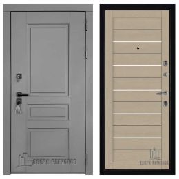 Дверь входная Двери Регионов Сенатор плюс SOLID 2127 Софт Кремовый