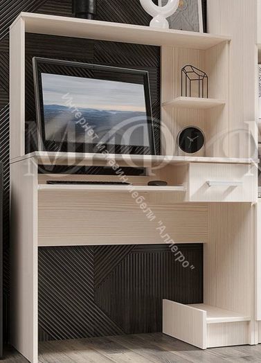 Стол компьютерный №3 Сандал светлый