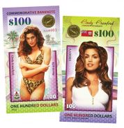 100 долларов 2023 Бермуды — Синди Кроуфорд. Cindy Crawford. Bermuda.UNC (БМ) Oz Ali Msh