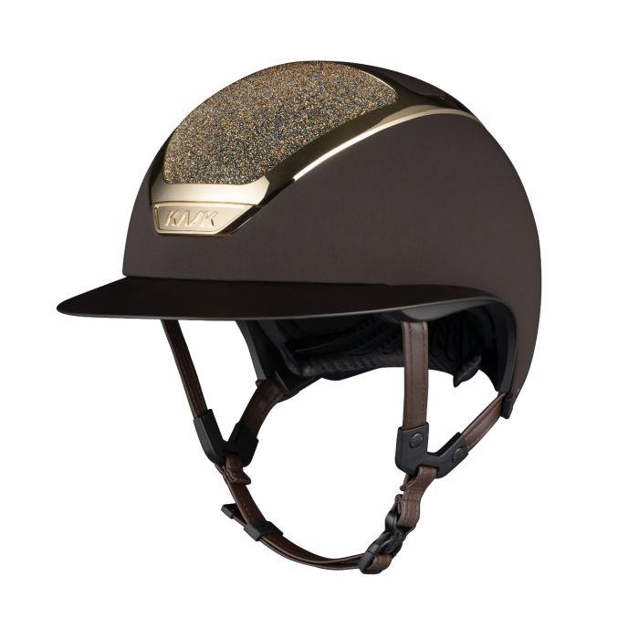 Шлем (жокейка) Kask Star Lady 2.0 Crystals Carpet Brown-Aureum