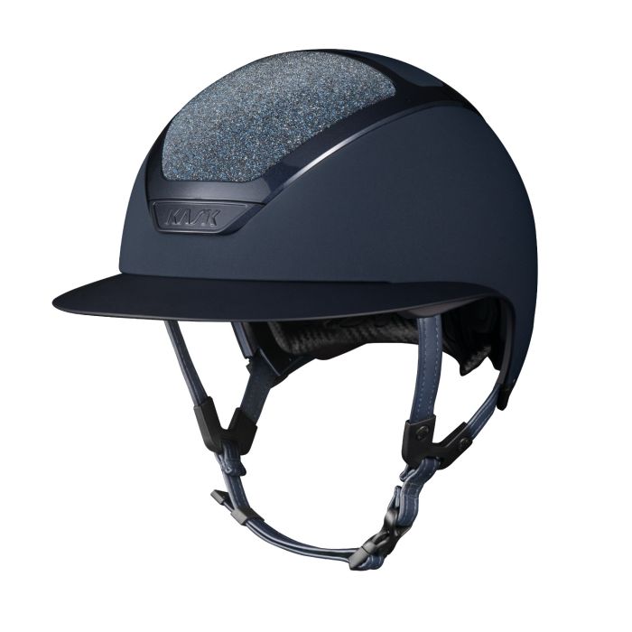 Шлем (жокейка) Kask Star Lady 2.0 Crystals Carpet Navy