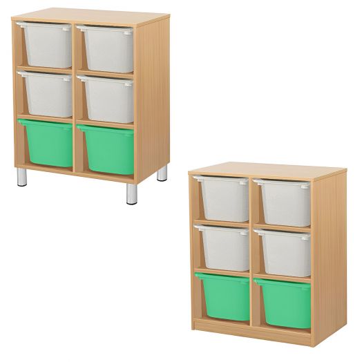 РКСВСХ-2/57 Стеллажная выдвижная система хранения (670х400х800мм)