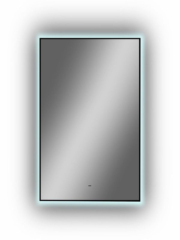 Зеркало Континент Amer Led с фоновой подсветкой, бесконтактным сенсором, черной окантовкой 600х1200 ЗЛП1527