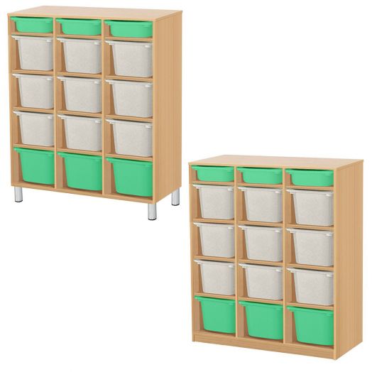 РКСВСХ-3/83 Стеллажная выдвижная система хранения (1000х400х1300мм)