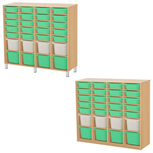 РКСВСХ-4/111 Стеллажная выдвижная система хранения (1300х400х1550мм)