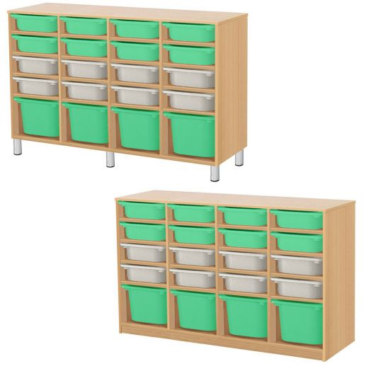 РКСВСХ-4/97 Стеллажная выдвижная система хранения (300х400х1100мм)