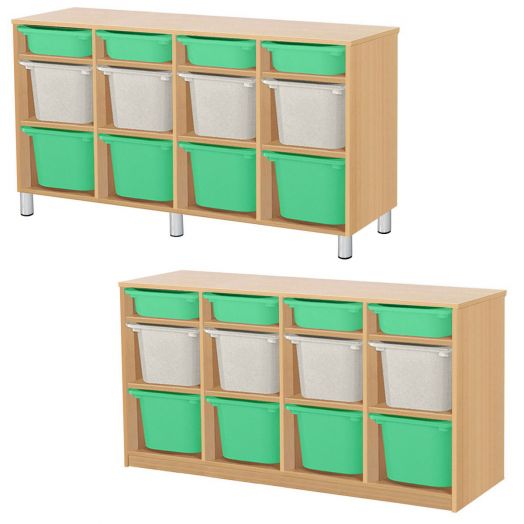 РКСВСХ-4/95 Стеллажная выдвижная система хранения (1300х400х800мм)