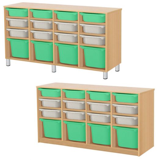 РКСВСХ-4/94 Стеллажная выдвижная система хранения (1300х400х900мм)