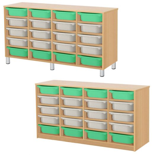 РКСВСХ-4/93 Стеллажная выдвижная система хранения (1300х400х1000мм)