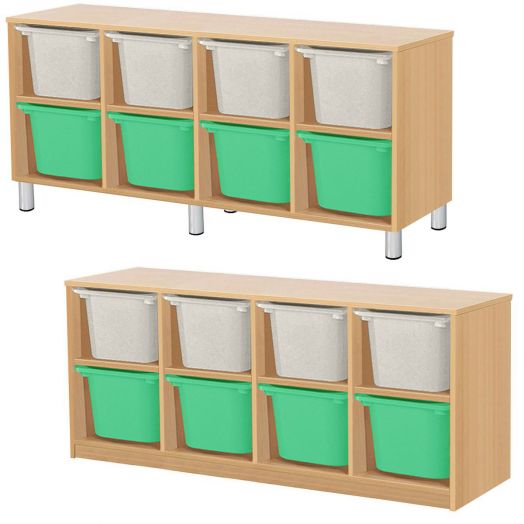 РКСВСХ-4/92 Стеллажная выдвижная система хранения (1300х400х600мм)