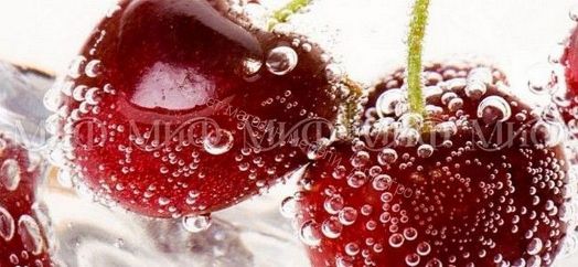 Стол обеденный овальный 1000*670 фотопечать Черешня