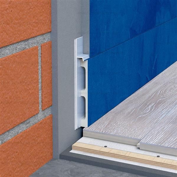 Вставка из дюрополимера в скрытый плинтус