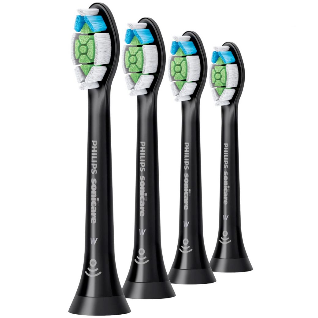 Набор насадок Philips HX6064/11 (HX6064/95) ДЛЯ звуковой щетки, черный, 4 шт.
