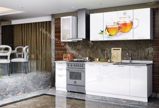 Кухня "Липовый чай" 2000 мм (Фотопечать)