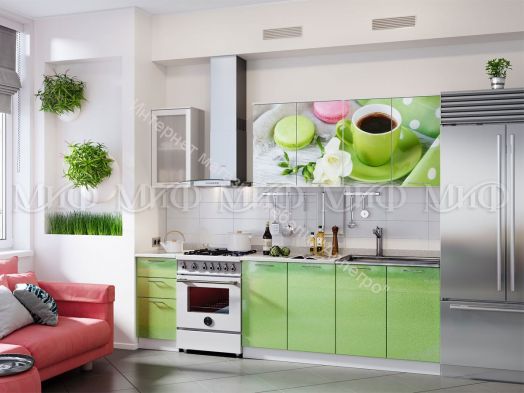 Кухня "Десерт" 2000 мм (Фотопечать)