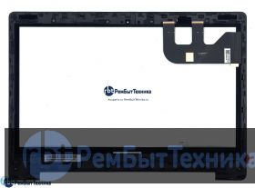 Сенсорное стекло (тачскрин)  Asus Transformer Book Flip TP300LA черное с рамкой