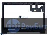 Сенсорное стекло (тачскрин)  Asus Transformer Book Flip TP300LA черное с рамкой