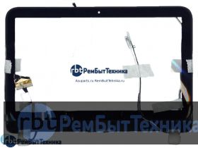 Сенсорное стекло (тачскрин)  HP Pavilion 11-e100sr TouchSmart черное с рамкой