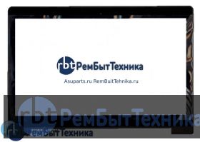 Сенсорное стекло (тачскрин)  Asus S400 5343R FPC-1 черное с рамкой