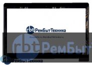 Сенсорное стекло (тачскрин)  Asus S400 5343R FPC-1 черное с рамкой