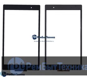 Сенсорное стекло (тачскрин)  Sony Xperia Tablet Z3 Compact черное