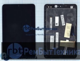 Модуль (Матрица, экран, дисплей + тачскрин)  ASUS MeMO Pad ME172 ME172V черный с рамкой