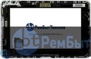 Сенсорное стекло (тачскрин)  Toshiba Folio 100 черное с рамкой