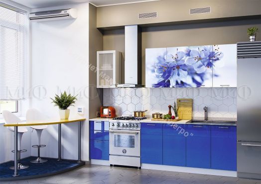 Кухня "Лара" 2000 мм (Фотопечать)