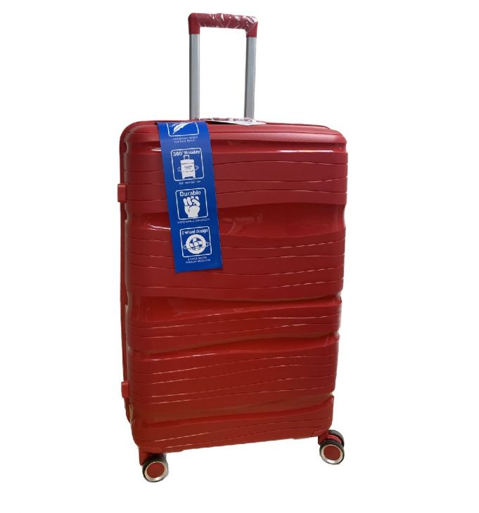 Чемодан Sweetbag 64х25х44 р.M с замком красный