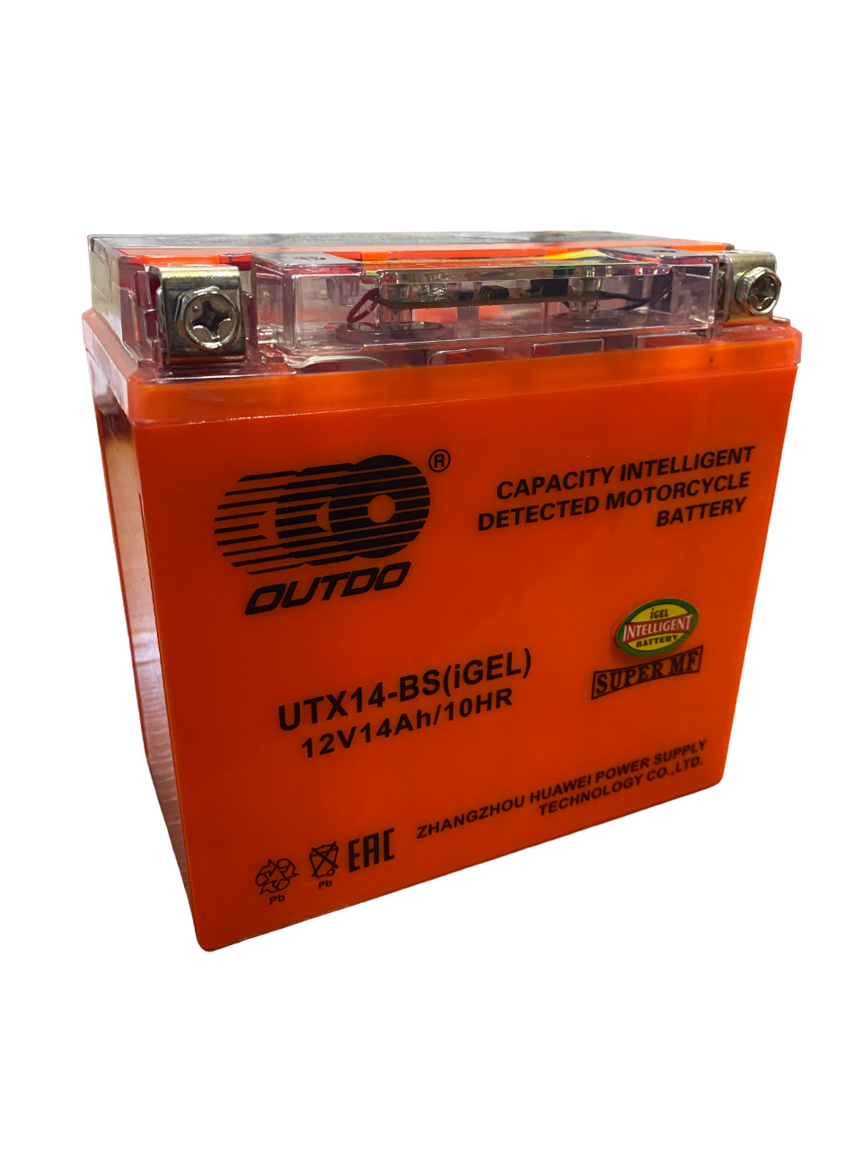 АКБ OUTDO UTX14-BS 14Ач (YTX14-BS) iGEL Под заказ