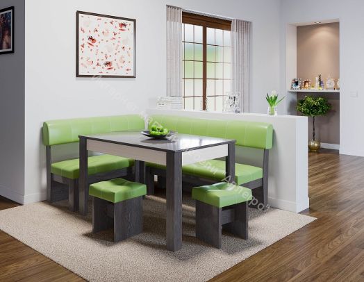 Кухонный уголок "Валенсия" Венге Цаво, Фисташка