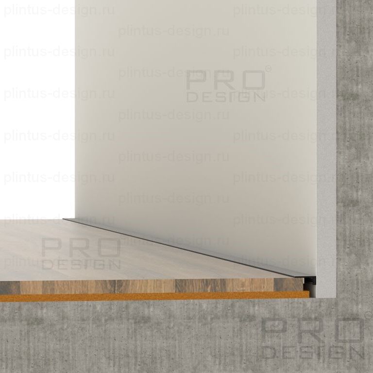 Pro Design Mini щелевой плинтус 7067 крашенный по RAL